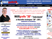 Tablet Screenshot of maxigreffe3d.com